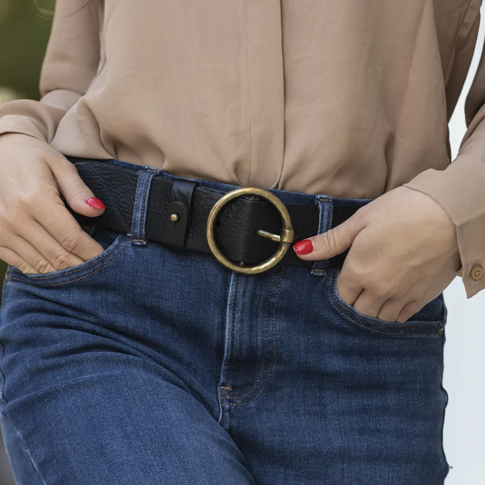 leather belt for dresses and jeans women Whippy Women Western Belt for Jeans Dresses Cowgirl Cowboy Leather Belt with Gold Buckle, Women's, Size: Fit 41-44, Brown