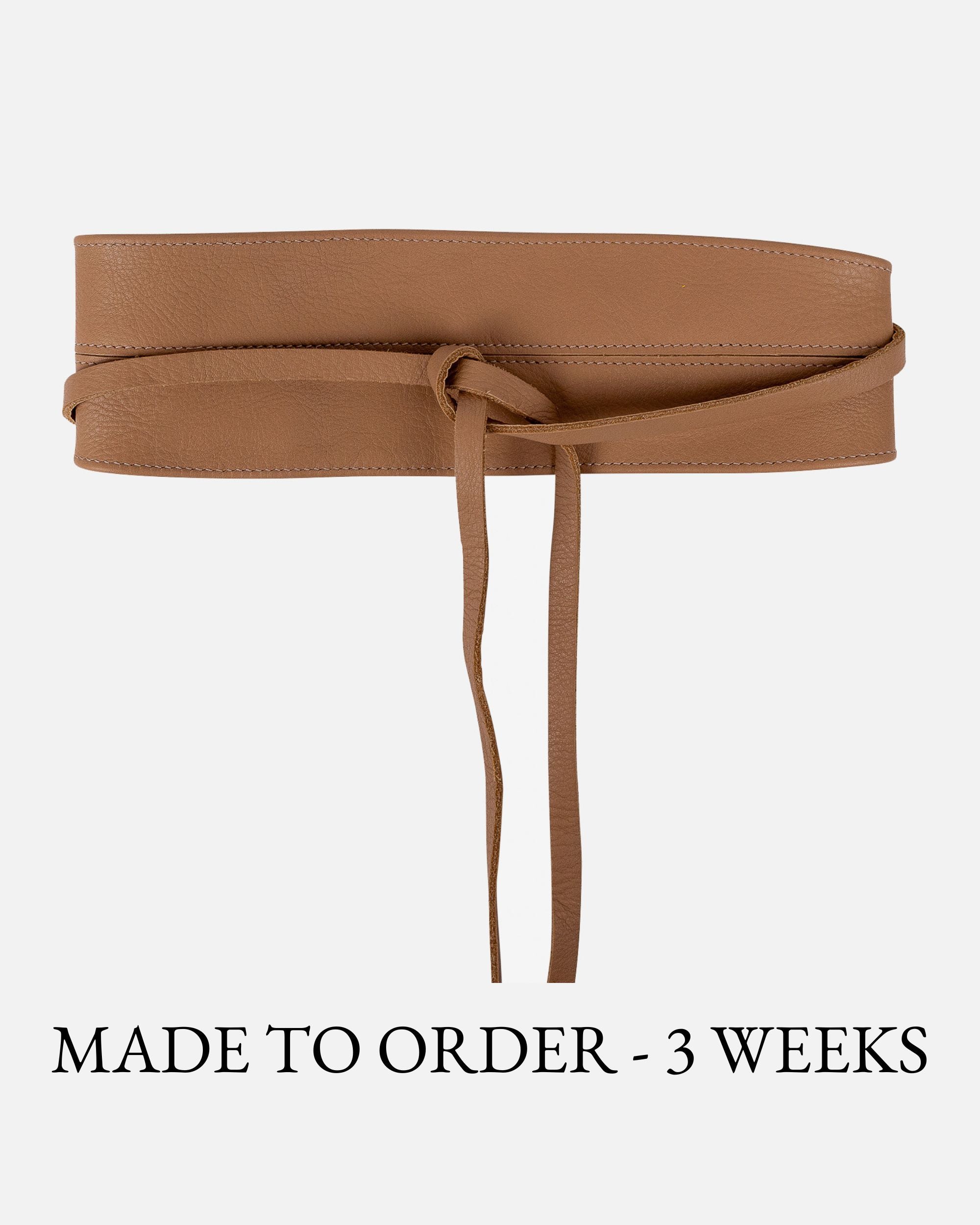 Amsterdam Heritage NEW Pop Premium Italian Leather Belt in Taupe Size XL Wide Leather Belt for Women with Silver Buckle - AMSHRTG  main image 2