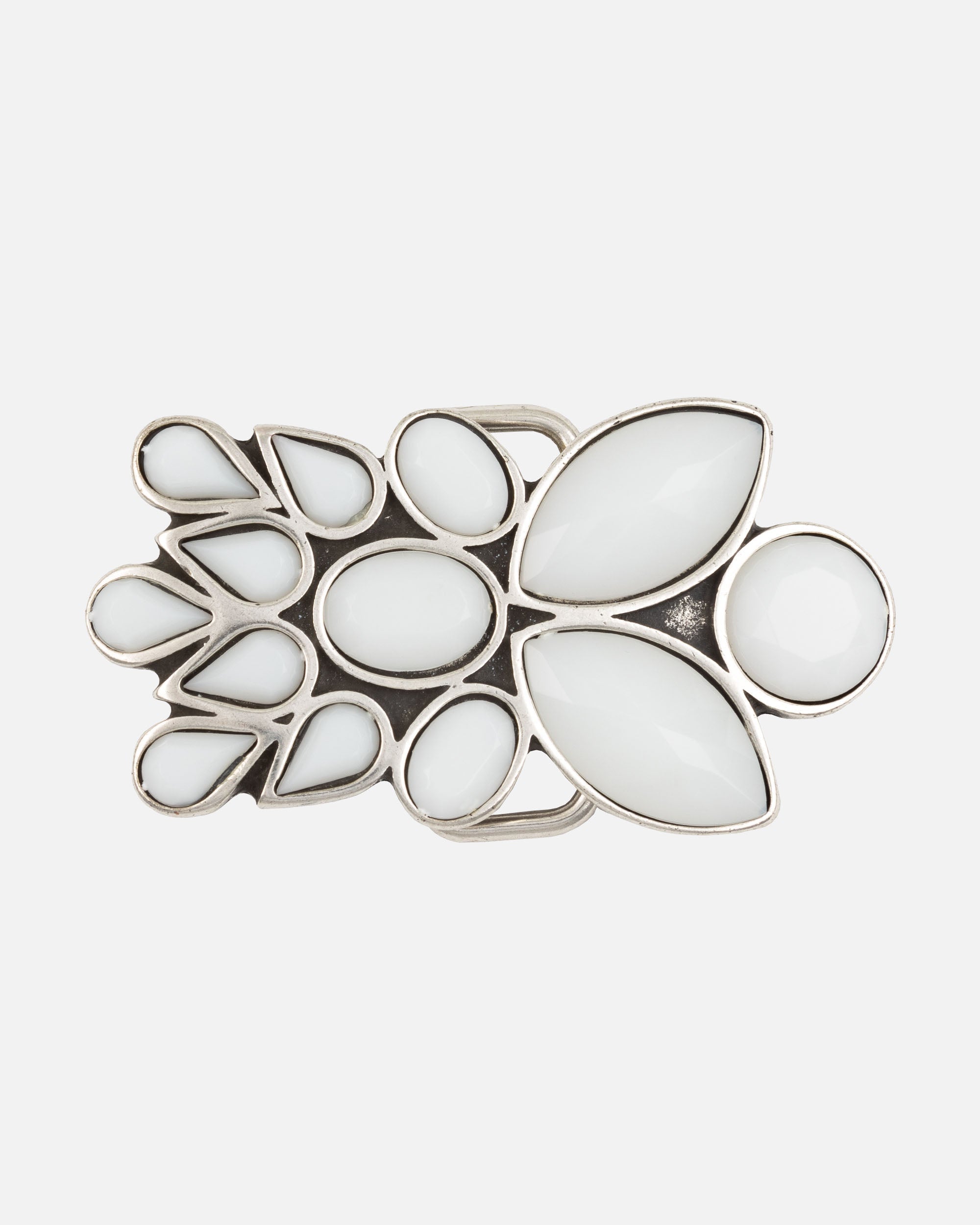 Shiny Silver Women Belt Buckle
