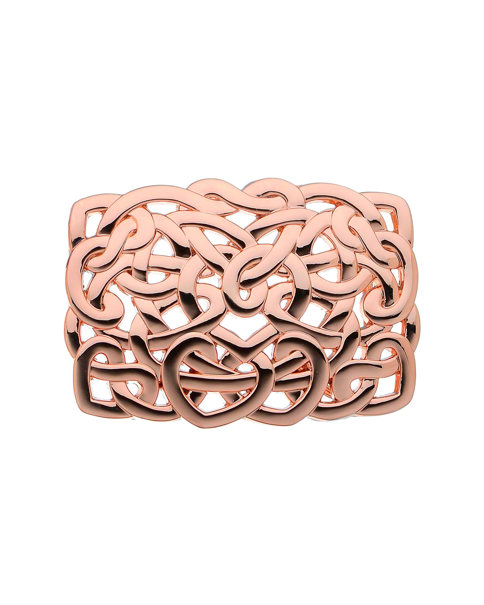 maze rose gold belt buckle