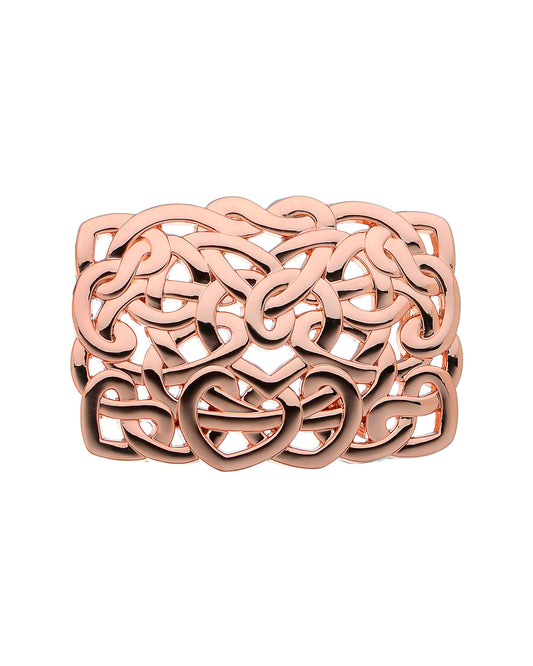 maze rose gold belt buckle