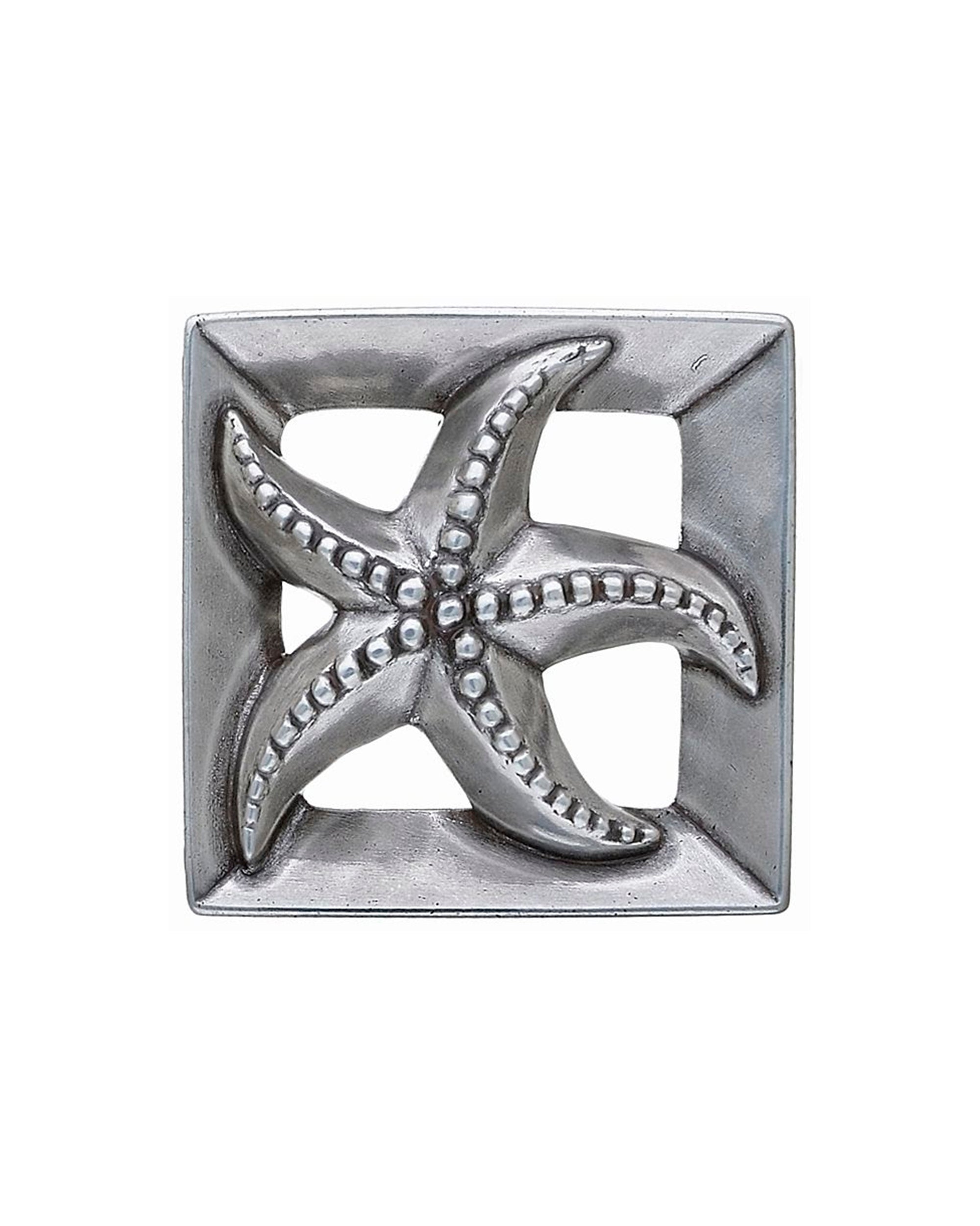 starfish silver belt buckle