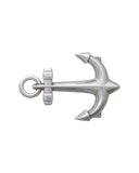 anchor silver belt buckle