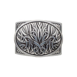 seaweed silver belt buckle