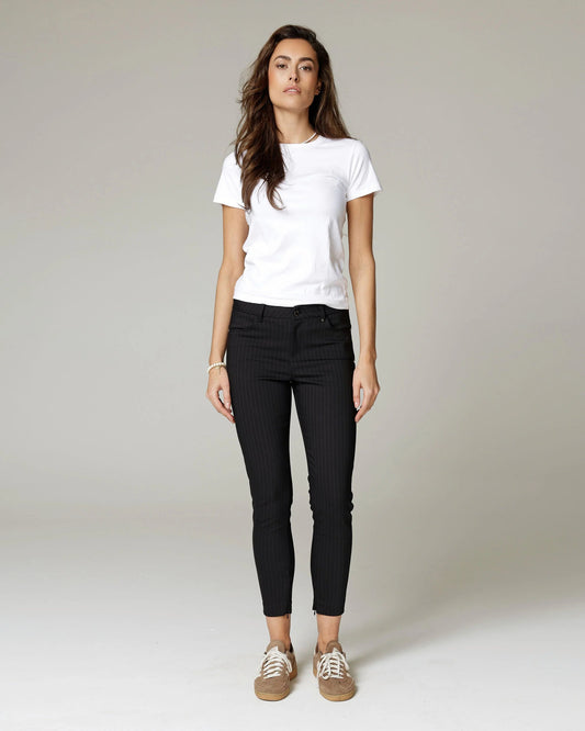 Navy Skinny Trousers | The Amara
