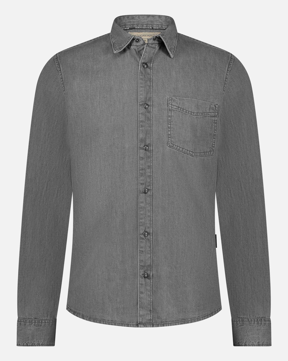 Amsterdam Heritage Flagler | Men's Denim Shirt - Blue