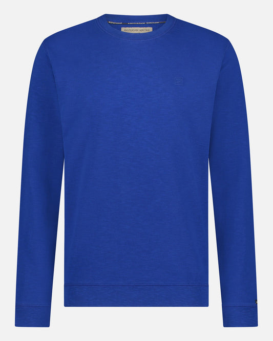 Harrison | Cobalt Blue Casual Crewneck Sweatshirt