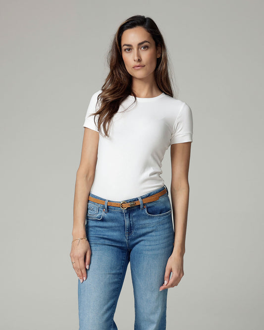 Light Vintage Blue Wide-Leg Mid-Rise Jeans | The Isa