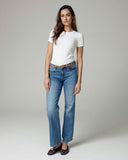 Light Vintage Blue Wide-Leg Mid-Rise Jeans | The Isa