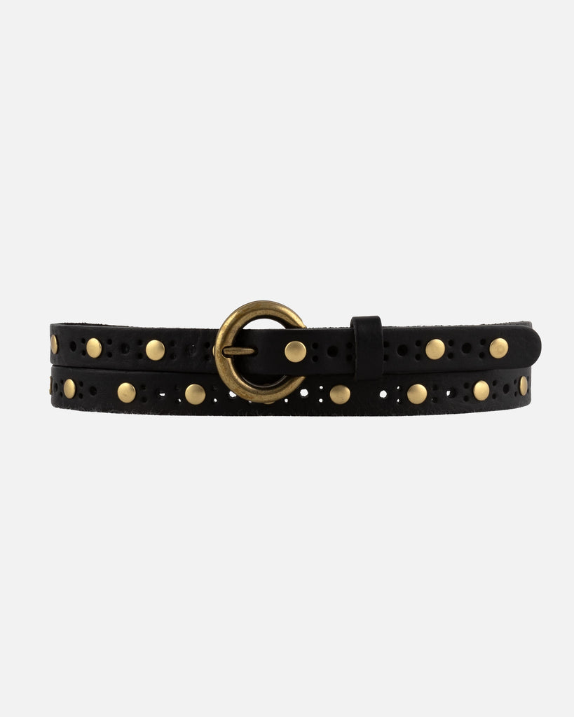 Chloe | Vintage Studded Skinny Belt
