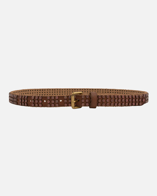 小物 ANN DEMEULENEESTER LEATHER STUDS BELT Ann Demeulemeester Black Leather Studs Belt - size L