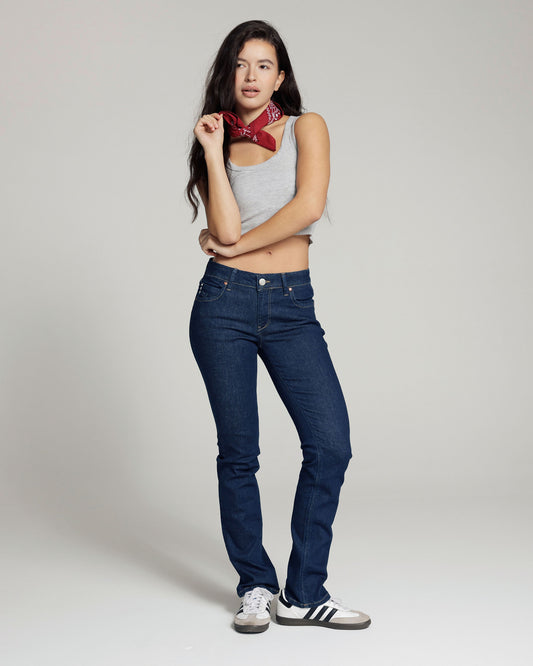 Dark Prewashed Straight Jeans | The Diamond