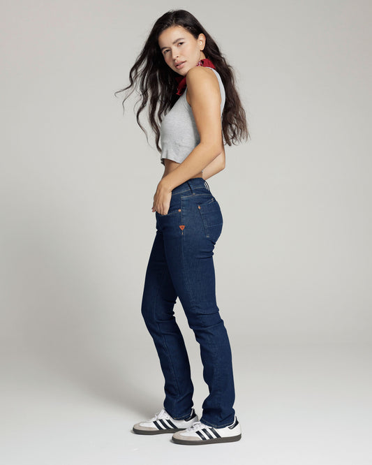 Dark Prewashed Straight Jeans | The Diamond