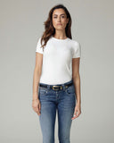 Mid-Blue Vintage-Effect Skinny Mid-Rise Jeans | The Manuela