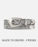 MADE TO ORDER Aiko | Western Snake Belt