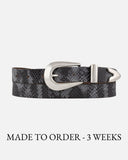 MADE TO ORDER Aiko | Western Snake Belt