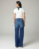Super Vintage Mid-Blue Wide-Leg High-Rise Jeans | The Viola