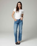 Light Vintage Blue Wide-Leg Mid-Rise Jeans | The Isa