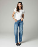 Light Vintage Blue Wide-Leg Mid-Rise Jeans | The Isa