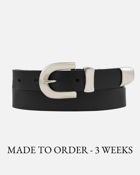 MADE TO ORDER Razia | Contoured Buckle Leather Belt – AMSTERDAM