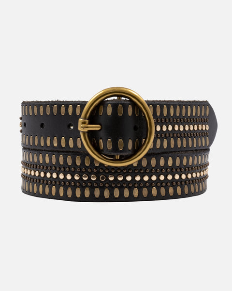 Studded Leather Belt for Women - AMSHRTG – Amsterdam Heritage | US