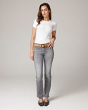 Grey Straight-Leg Mid-Rise Jeans | The Messina