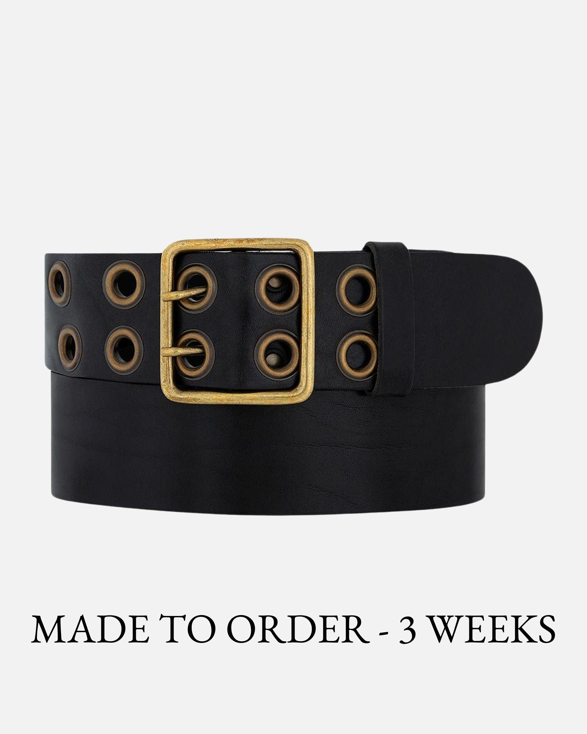 4533 Women\'s 1.75 Inch Logo Belt With Grommets, Stylish Fashion Accessory USA Embossed Pewter Flag, 1 3/8 main image 2