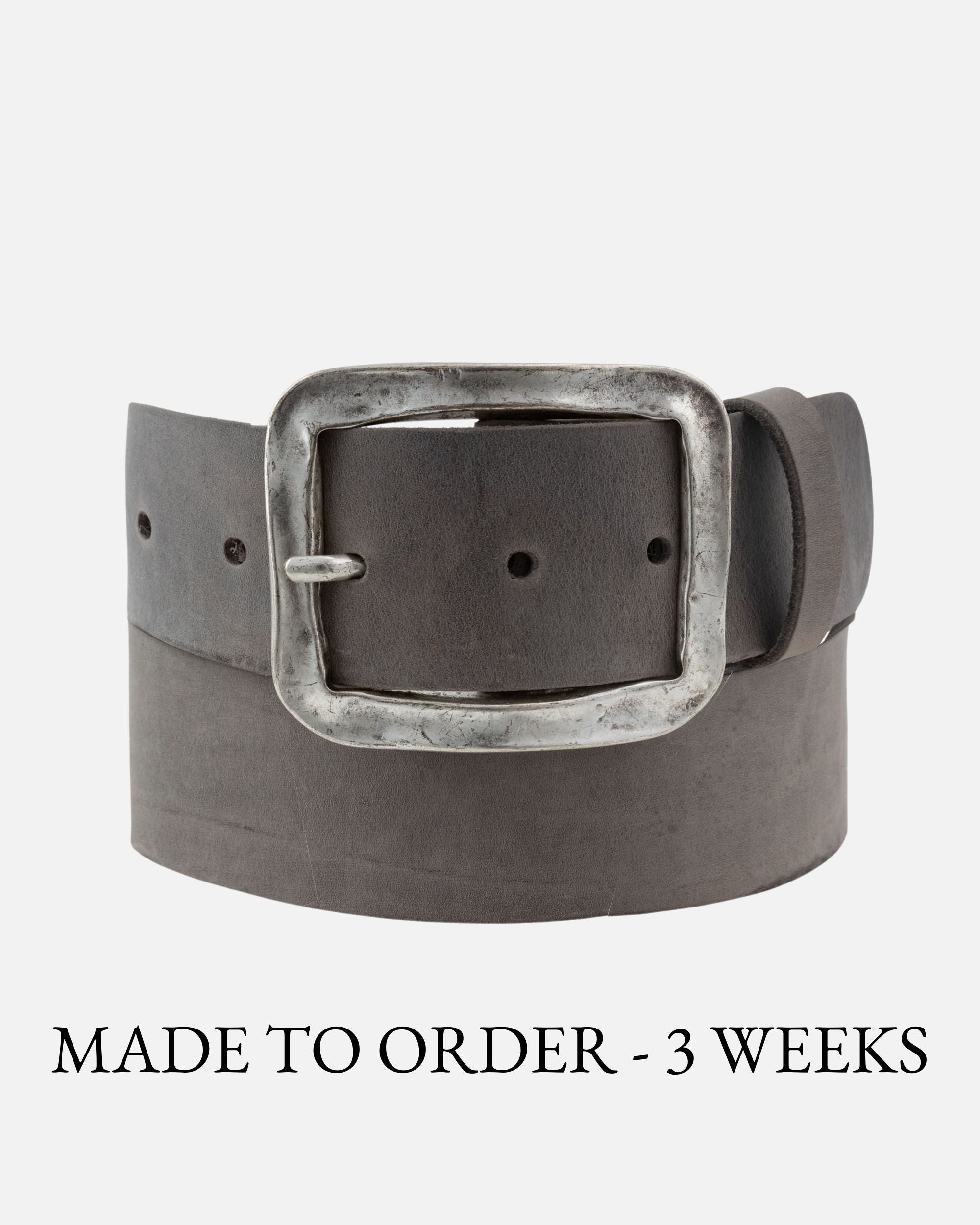 Luxe Silver Buckle with Full Grain Leather Belt - CINCH BELTS