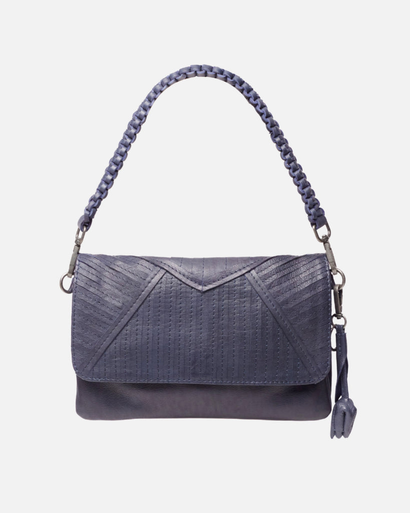 Leather fold outlet over crossbody bag