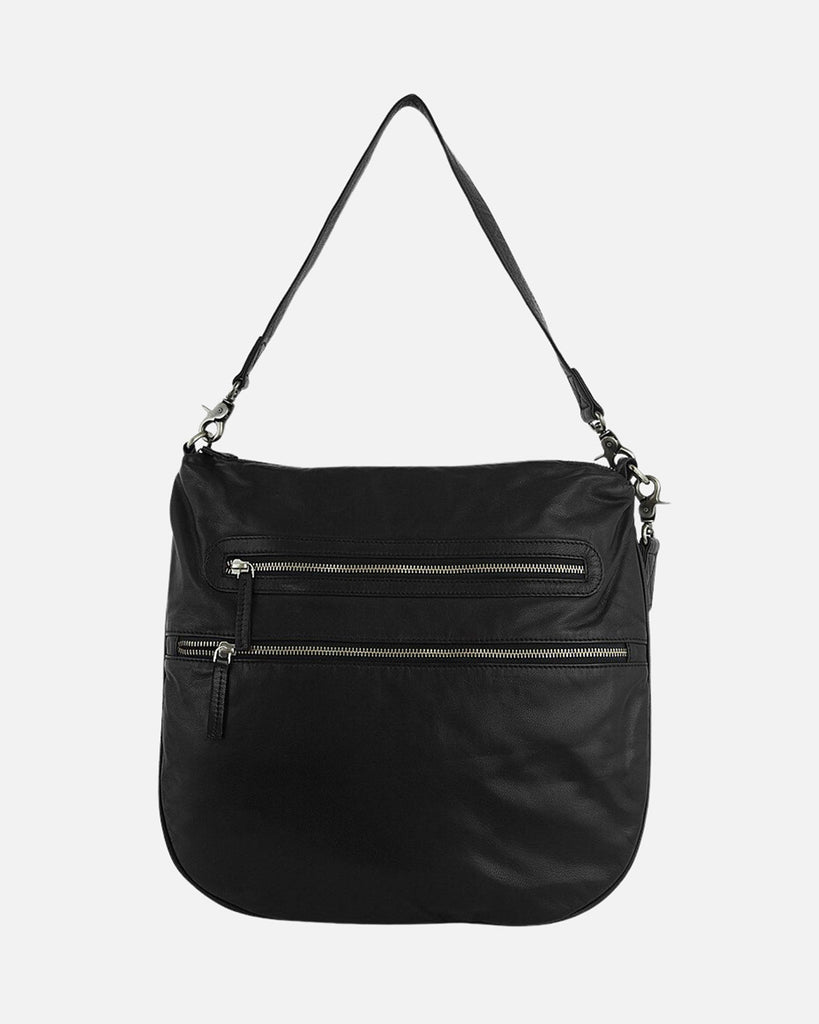 Idrissi | Black Leather Shoulder Bag