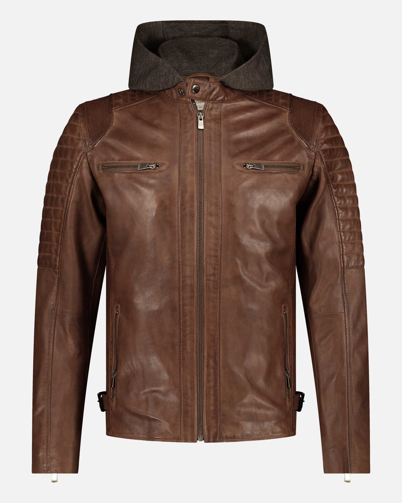 【関税&送料込】Golden  Black Leather Jacket Men's Leather Jacket, Made in USA, Black, Large (US, Alpha
