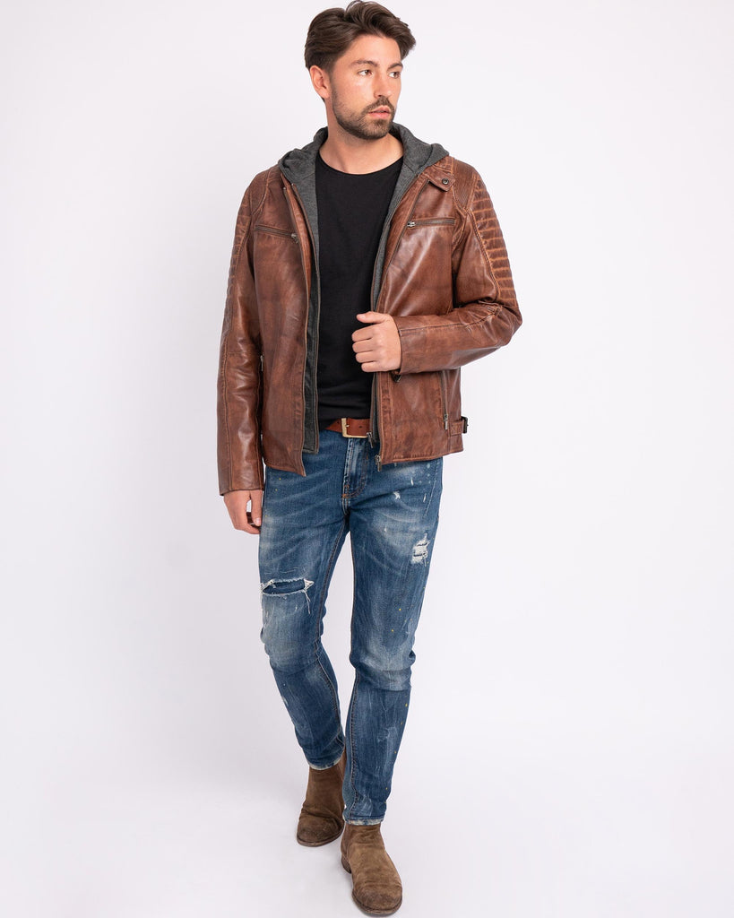 Jasper leather outlet jacket