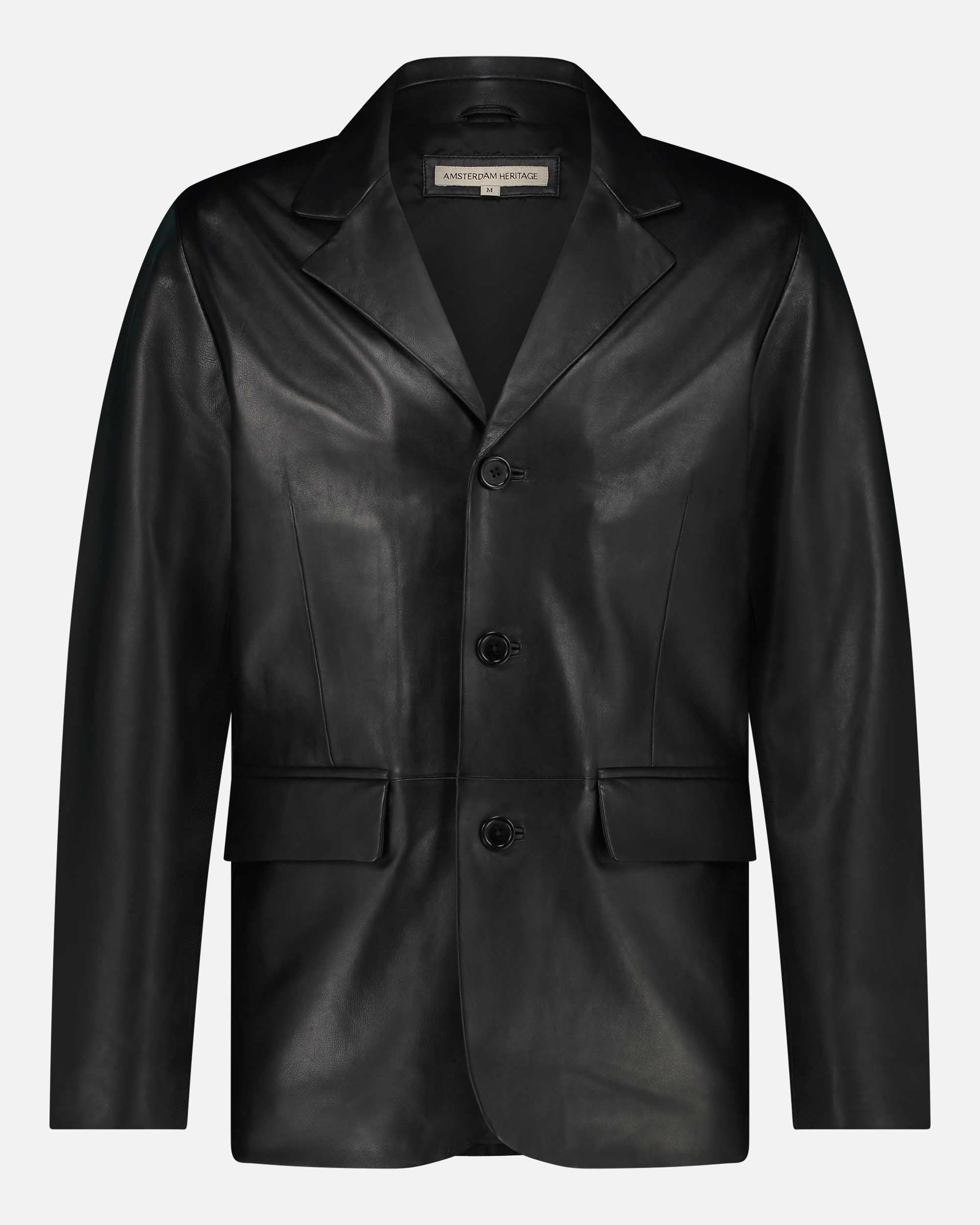 Men's Leather Blazer Jacket - AMSHRTG – AMSTERDAM HERITAGE