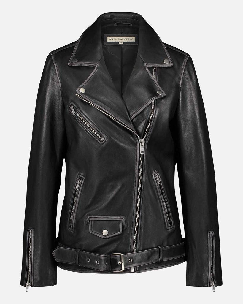 ANCELLM - VEGAN LEATHER BOA ZIP JACKET | BLACK | ジャケット