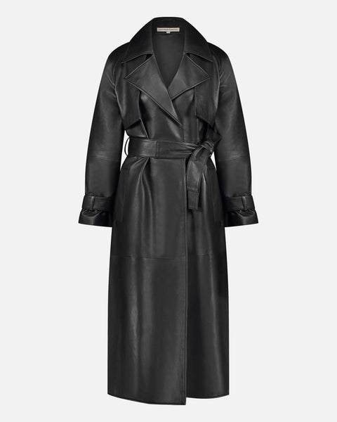 L’or かじまり　3way trench coat black KJ1473_Maria_Core_Trench_Black