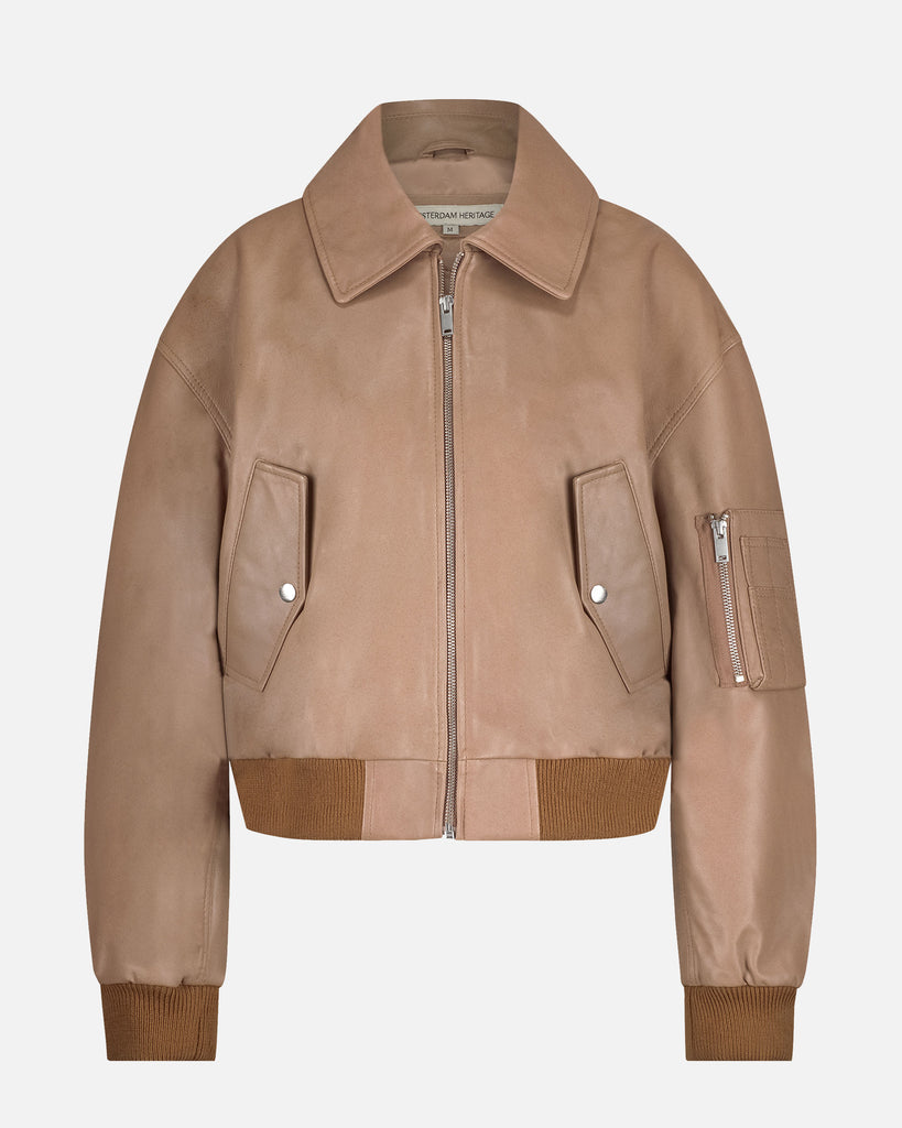 Madison | Leather Bomber Jacket – AMSTERDAM HERITAGE