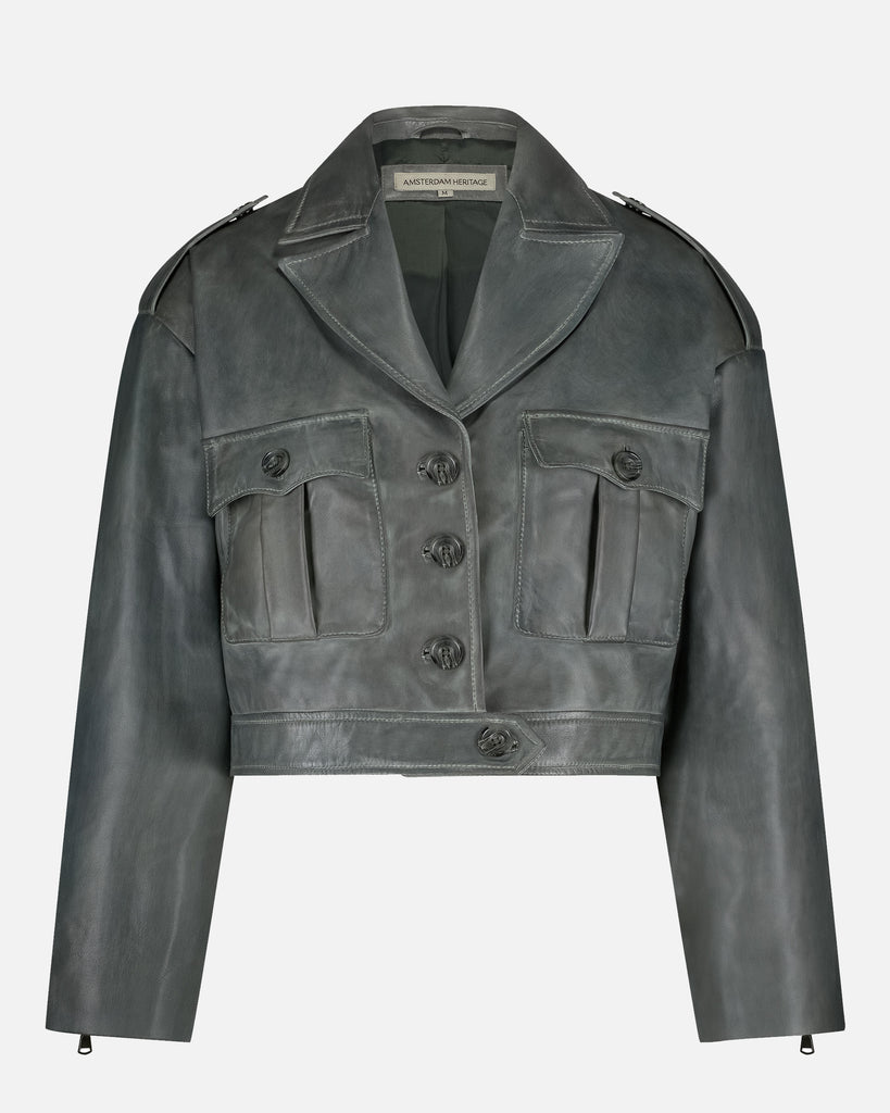 Paola | Leather Moto Jacket – AMSTERDAM HERITAGE