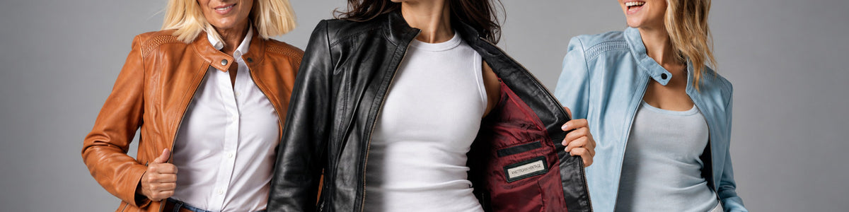 Amsterdam Heritage leather jackets collection banner