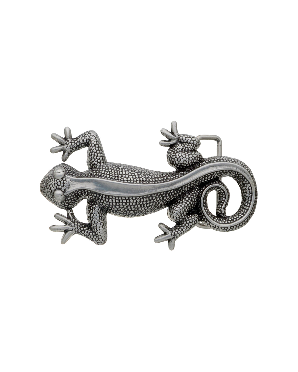 lizard silver belt buckle